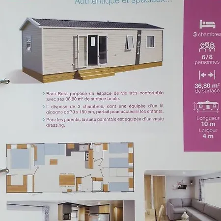 캠프장 Mobil Confortable 6 Pers - Les Mathes/la Palmyre 레 마트
